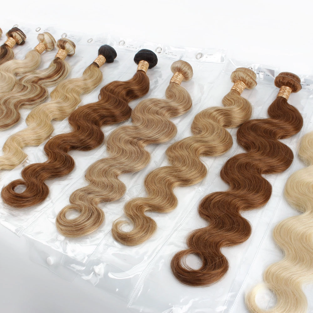 24inch Pre Colored Human Hair Bundles Body Wave Hair